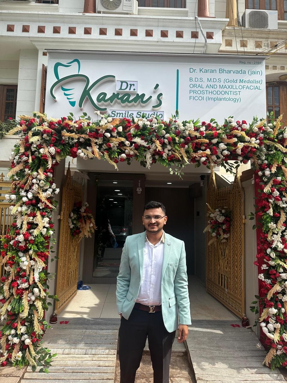 Dr. Karan's Smile Studio entrance