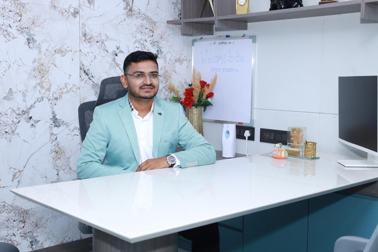 Dr. Karan in the clinic consultation room
